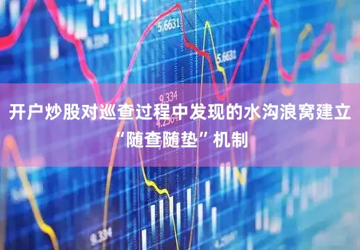 开户炒股对巡查过程中发现的水沟浪窝建立“随查随垫”机制