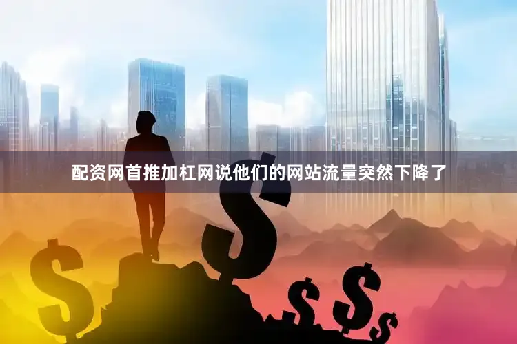 配资网首推加杠网说他们的网站流量突然下降了